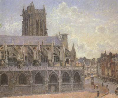 Camille Pissaro The Church of St.Jacques at Dieppe (san08) oil painting picture